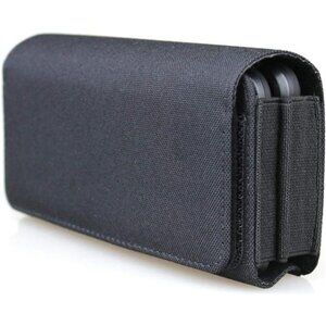 Nylon Dual Phone Holster Pouch Case for iPhone (15 14 13 12 11) Pro Max, iPhone